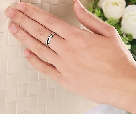 US STOCK Wedding Rings for Men Brincos Silver Engagement Ring Fashion Crystal Jewelry Aneis Bijoux Jewellery Uloveido J001M | Украшения и