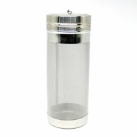 70 x 180mm 300 micron stainless steel mesh filter home brew brewing filter barrel dry hopper home beer wine making tools