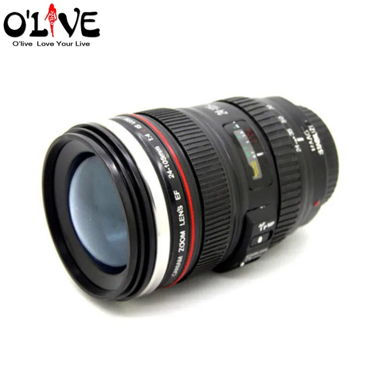 400 мл Нержавеющая сталь Чашки Объективы для фотоаппаратов Кружки стакан воды Чай