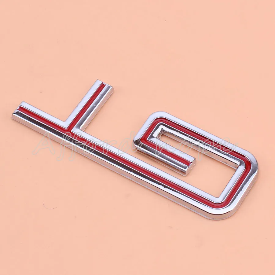 3D Refitting Metal Vehicle Trunk Motorcycle Car GT Logo Sticker Badge Emblem Decal Chrome+Red Universal For GT500 | Автомобили и