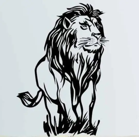 Африканский Лев стикер на стену Африка зоопарк животное ПВХ Африканские