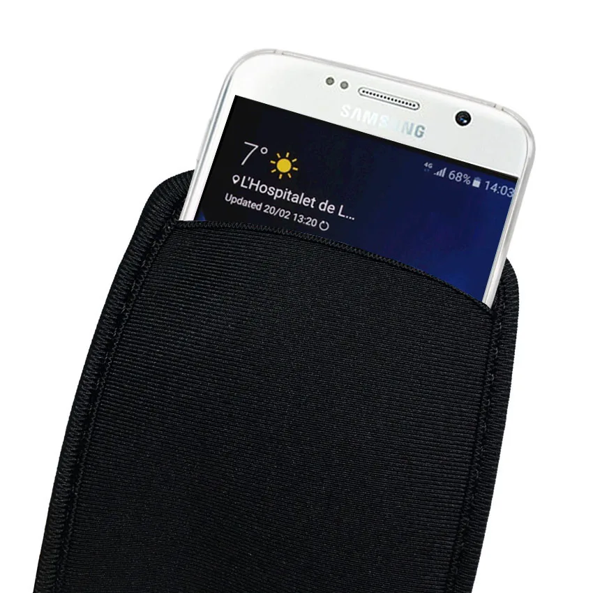 Мягкий гибкий неопреновый защитный чехол для динамика для samsung Galaxy S9 S8 S7 S6 S5 S4 защиты рукава и креплением на поясной ремень для S9 плюс S9