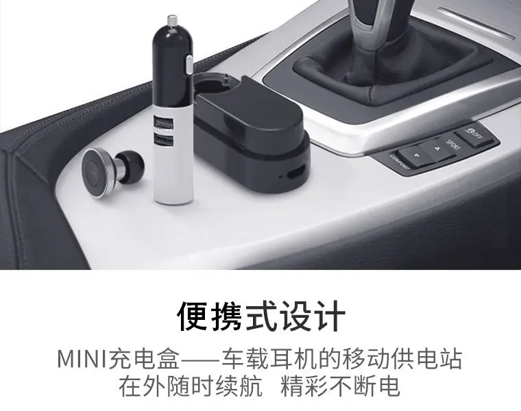 Xiaomi оригинальная COOWOO Автомобильная bluetooth гарнитура hands free беспроводной телефон