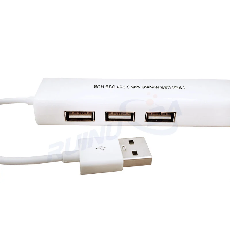 USB 2.0 HUB splitter to RJ45 LAN Adapter Network Card Ethernet 100Mbps With 3 Port for Android tablets PC computer | Компьютеры и офис