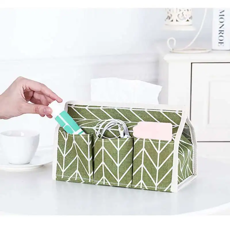 Коробка из льняной ткани хлопковый держатель для салфеток чехол комнаты дивана