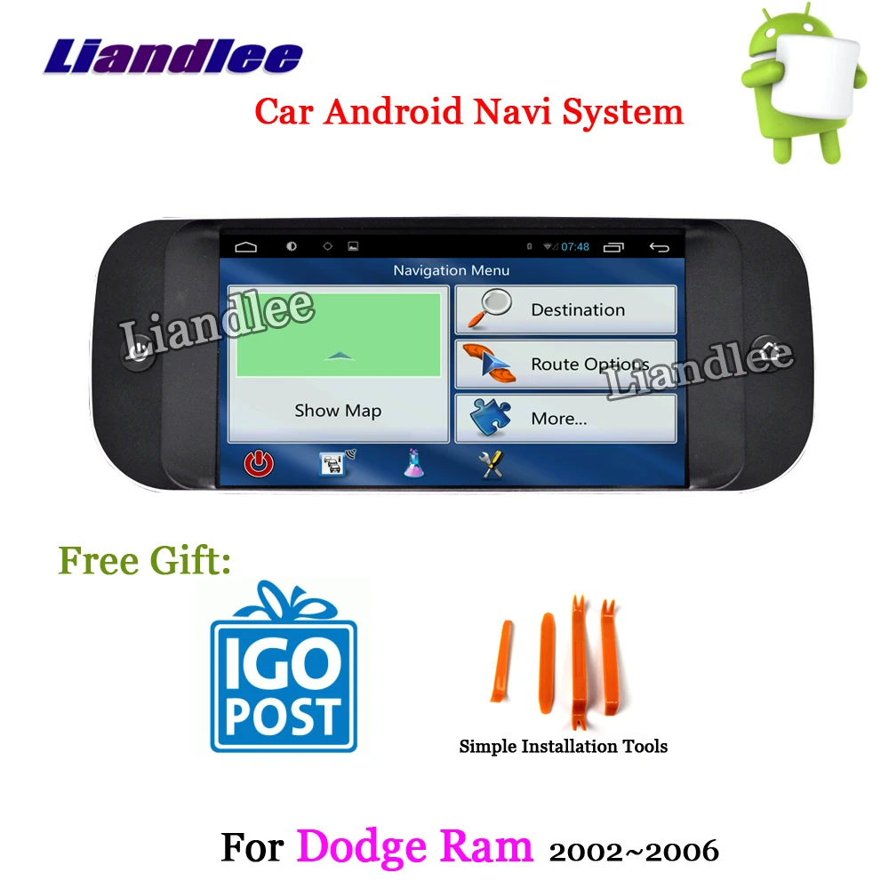 Liandlee автомобильная система Android для Dodge Ram 2001~ 2005 Радио Стерео Carplay Wifi BT tv gps Navi Карта Навигация HD экран мультимедиа