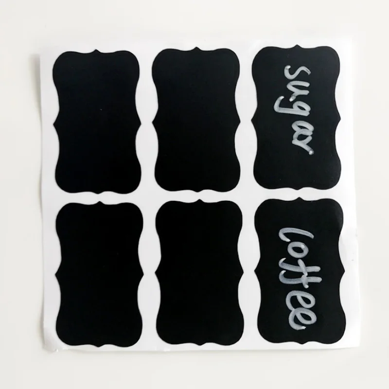 36 шт. Модная Черная кухонная этикетка для банки варенья наклейки JJJBT16 | Дом и сад