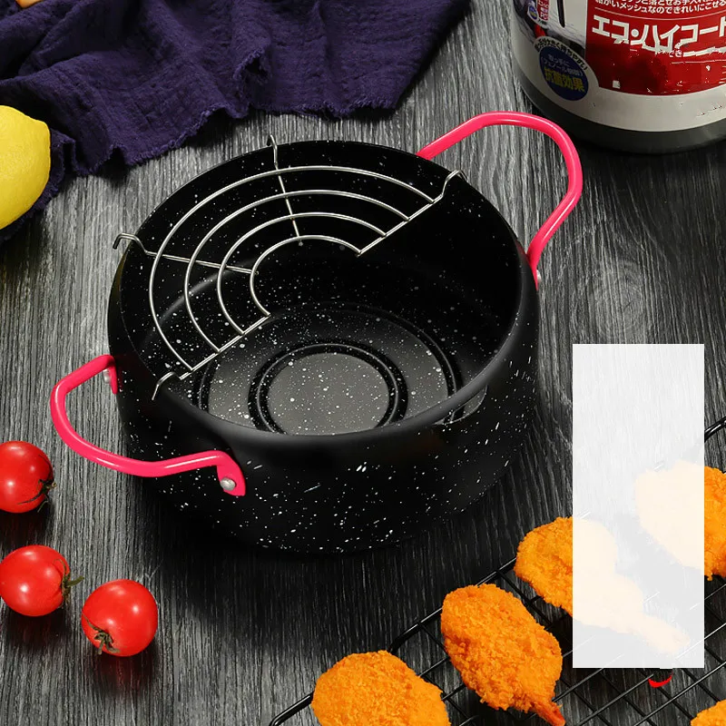 Pan with leaching oil rack household mini non-stick deep frying pan open fire high temperature porridge pot ZP7041654 | Дом и сад
