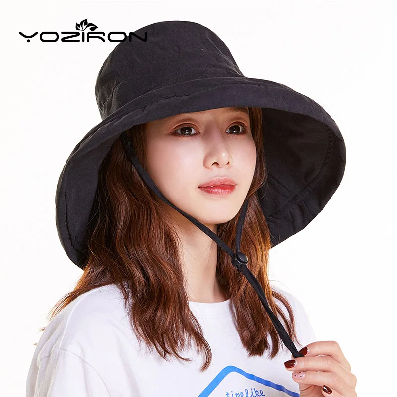 

Womens Summer Bucket Hats Panamas For Girls Adult Cotton Casual Solid Black Red Flat Plain Bucket Hat Wide Brim Jungle Hat Caps