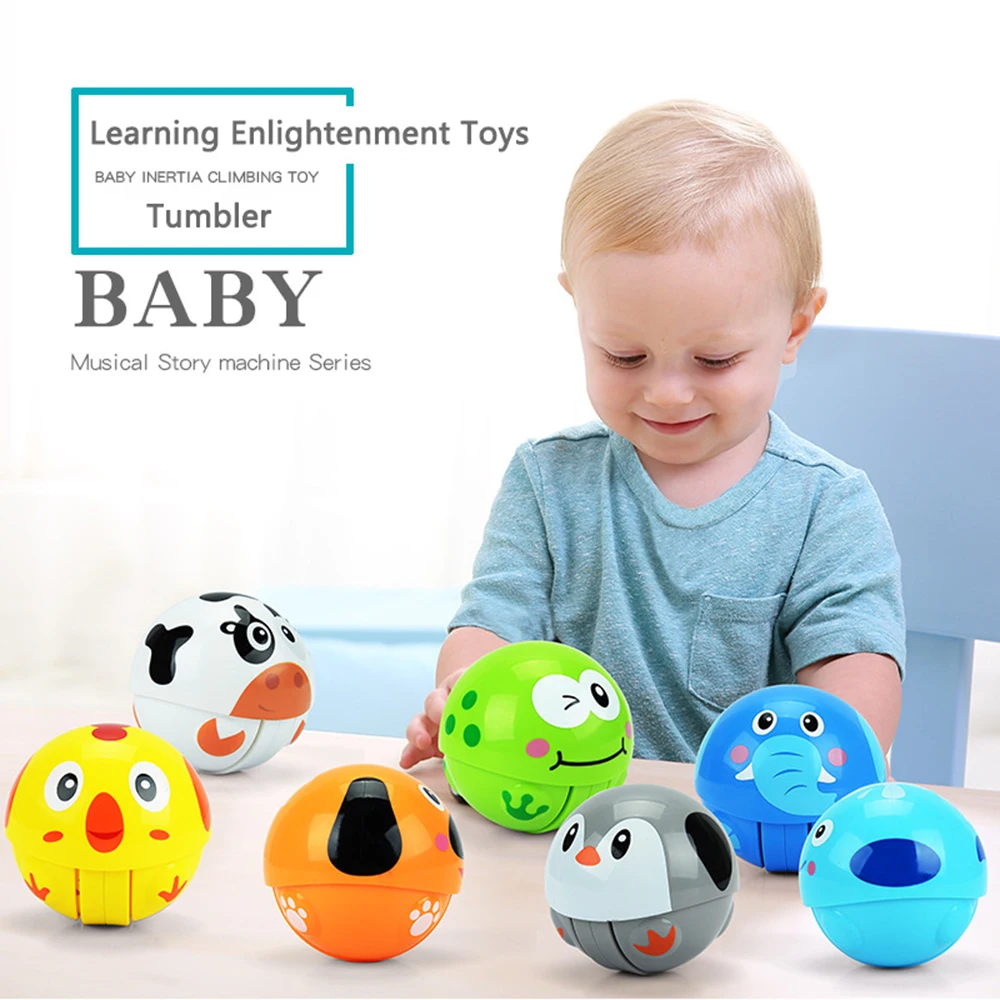 Детская игрушка мяч 3 + месяцев мультфильм животное бегущий стакан Bebe Игрушки для