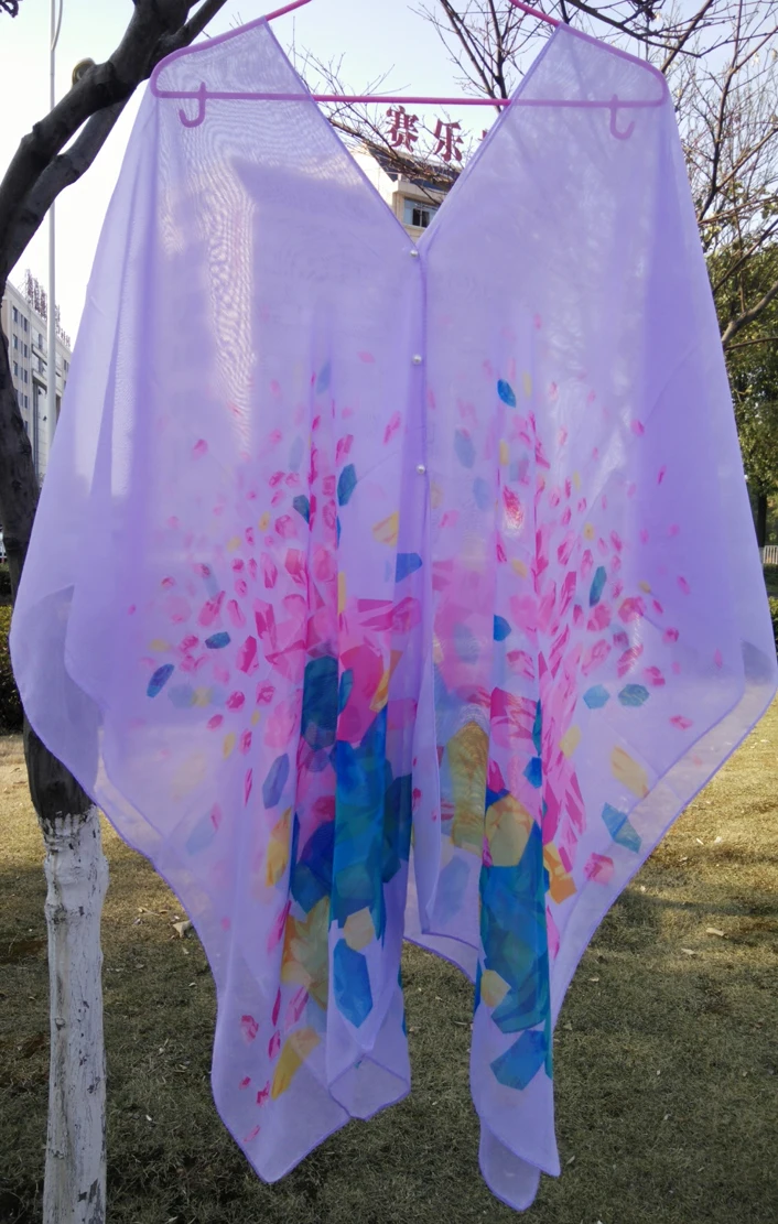 Лидер продаж 2016 летняя накидка на купальник шифоновая мягкая и гладкая с