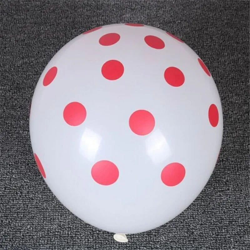 white 24 шт божья коровка черный красный горошек латексные шары globos Микки Минни вечерние подарки на день рождения воздушные шары Свадебный декор - Цвет: white