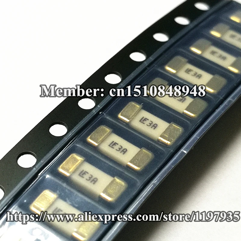 SMD предохранитель 125 В 3A быстродействующий Littelfuse 0451003.MRL 1808 2410 LF 3A|1808 fuse|smd fuse125v 3a fuse |