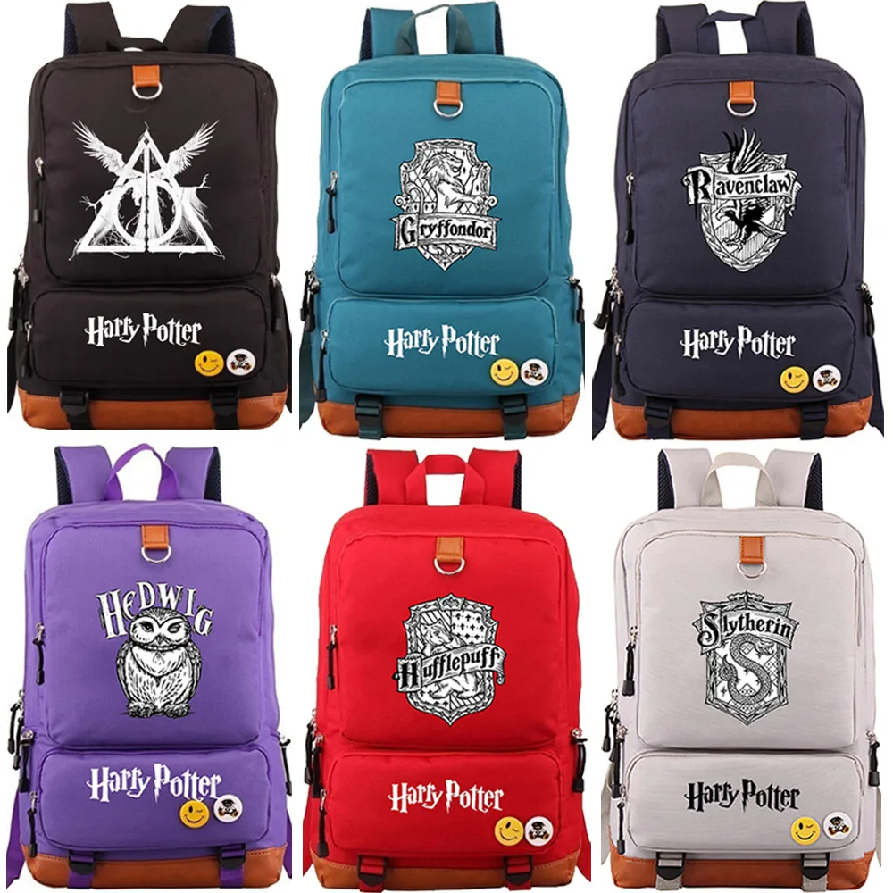 Hedwig Deathly Hallows школьная сумка для мальчиков и девочек женская подростков Холщовый