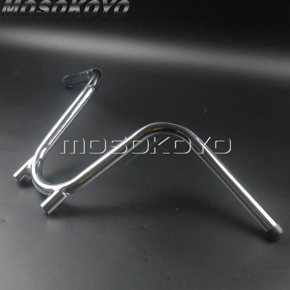 U образный стержень для руля Harley Sportster XL883 XL1200 Chopper Touring XS650 3 изгиба 10 дюймов Rise Chrome