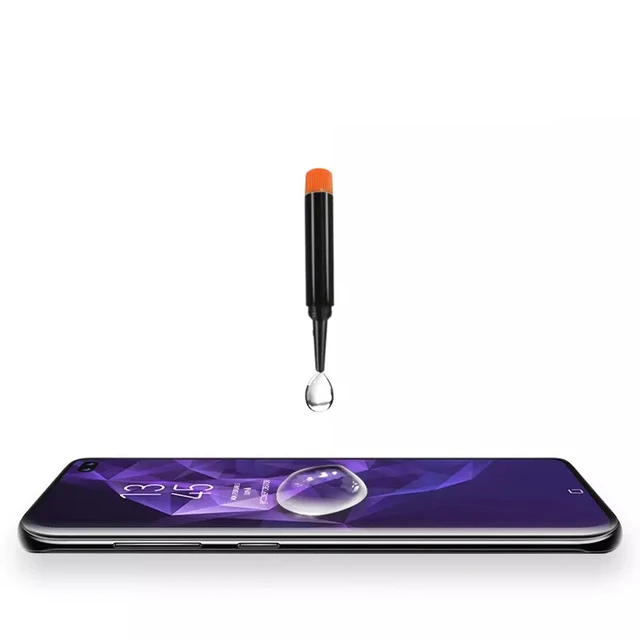 Ультрафиолетовый защитный экран для samsung S8, S9 Plus, Note9, закаленное стекло, полное покрытие, УФ-светильник, жидкость для Galaxy S10e, S10 Plus
