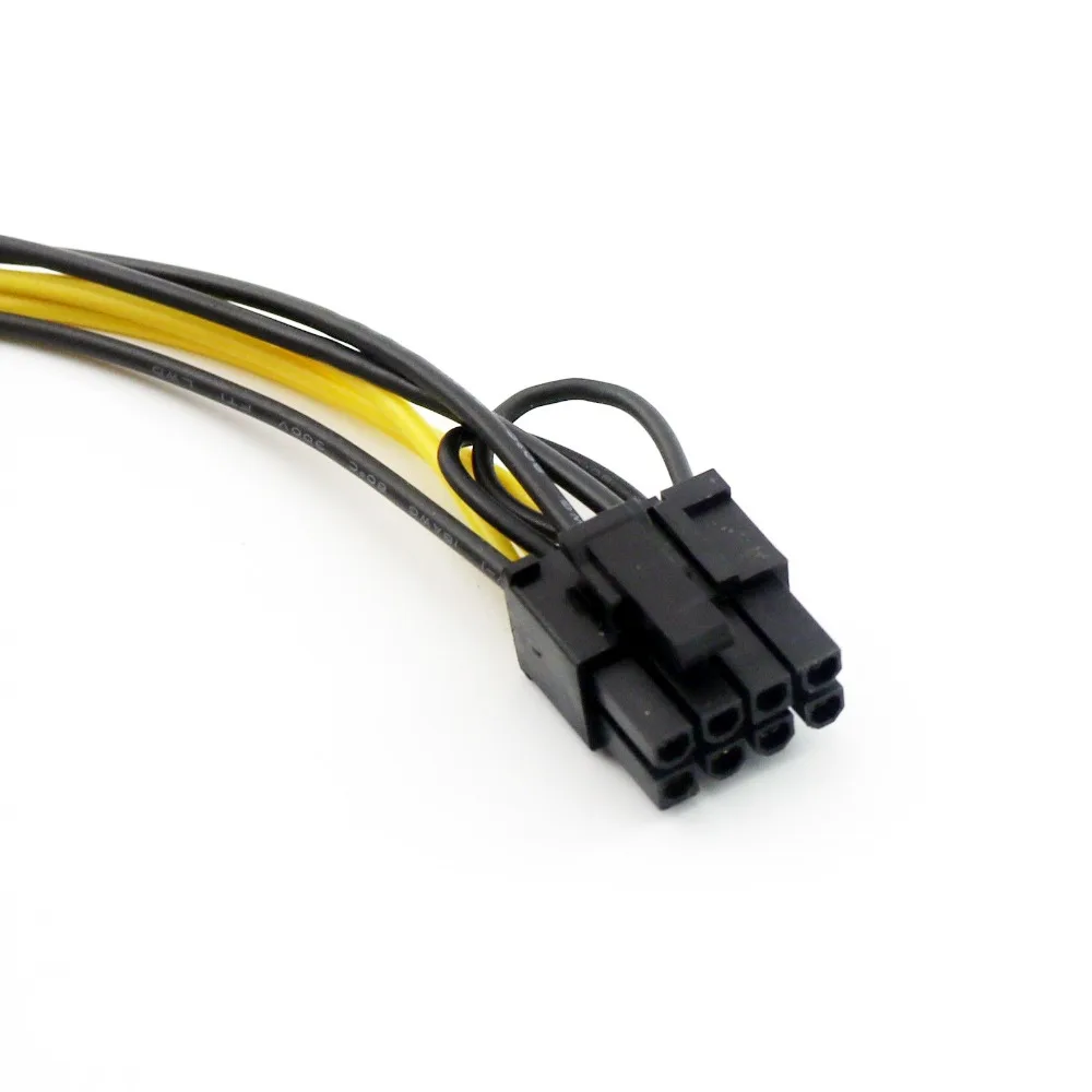 1x PCI E 6 Pin к двойному + 2 8 pin видео Мощность Y сплиттер адаптер Соединительный кабель