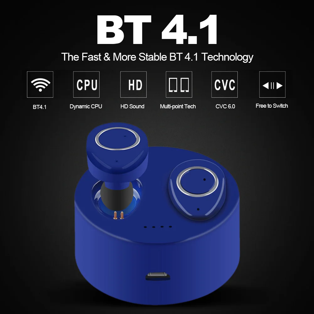 TWS F1 настоящие беспроводные Bluetooth наушники невидимые вкладыши стереонаушники