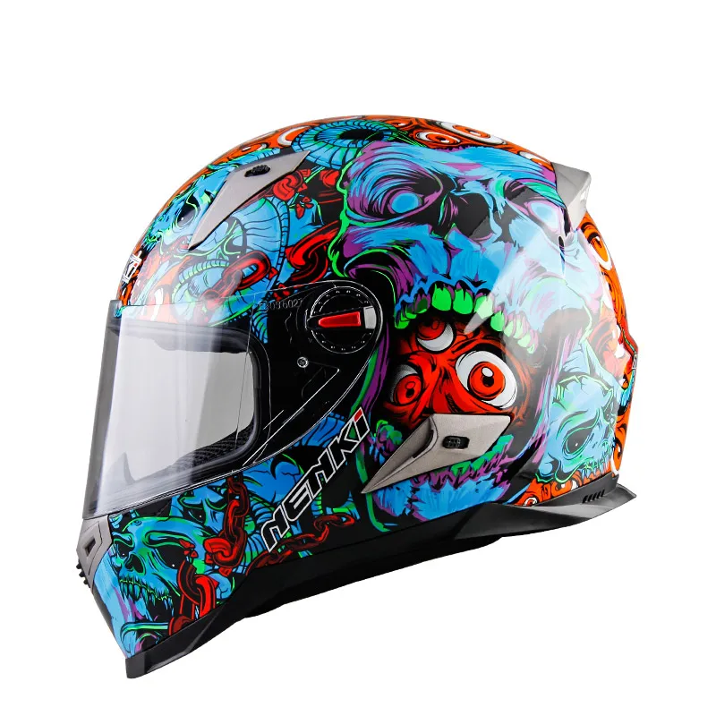 Мотоциклетный шлем VCOROS аппликация на все лицо для гоночного скутера | Автомобили