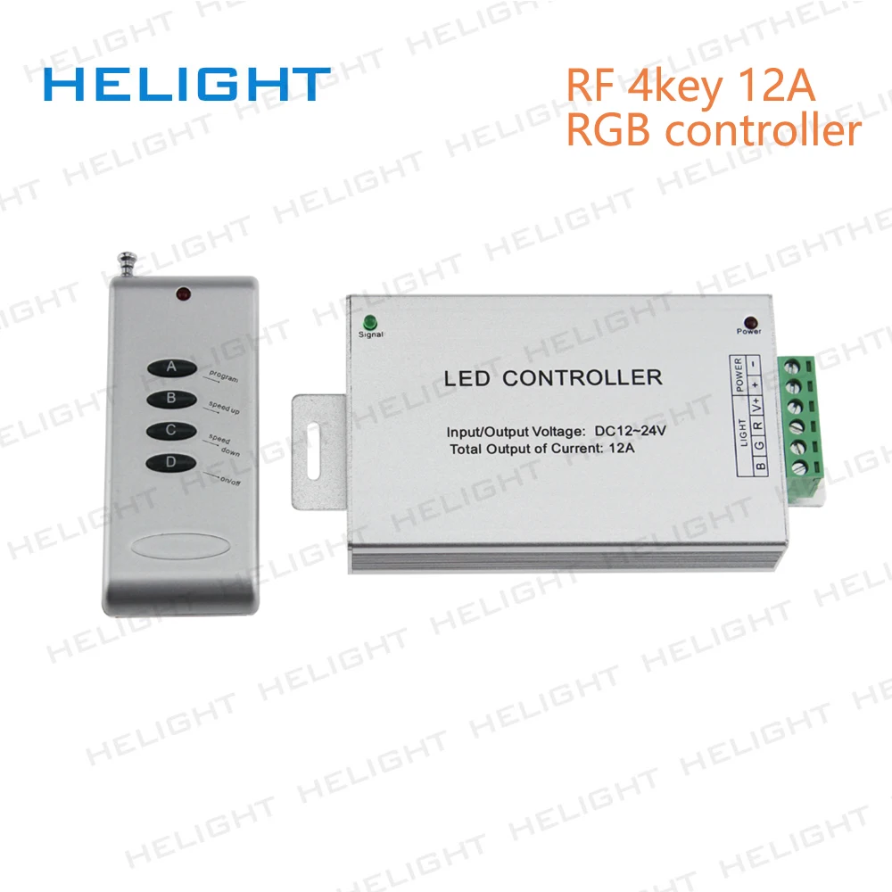 RF4Keys rgb контроллер DC12 ~ 24V Светодиодная лента диммер 12A/24A/30A беспроводной пульт