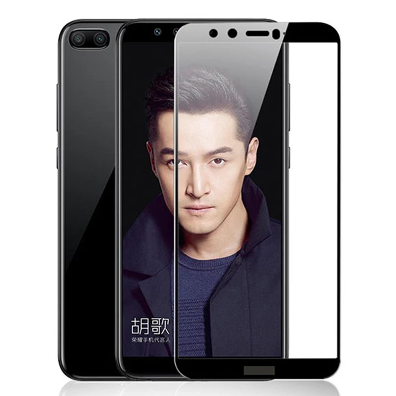 Полное покрытие закаленное стекло протектор для Honor 9 Lite Защитная пленка экрана