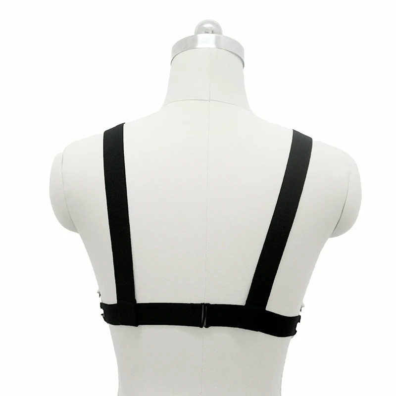 2017 новая мода пастельный гот Женский Шипованный ремень бюст бандаж бюстгальтер