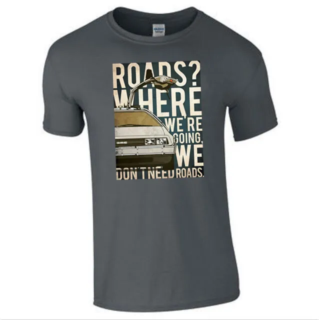 Мужская футболка с принтом Back To The Future Модная хлопковая рисунком модель XXXL 2019 |