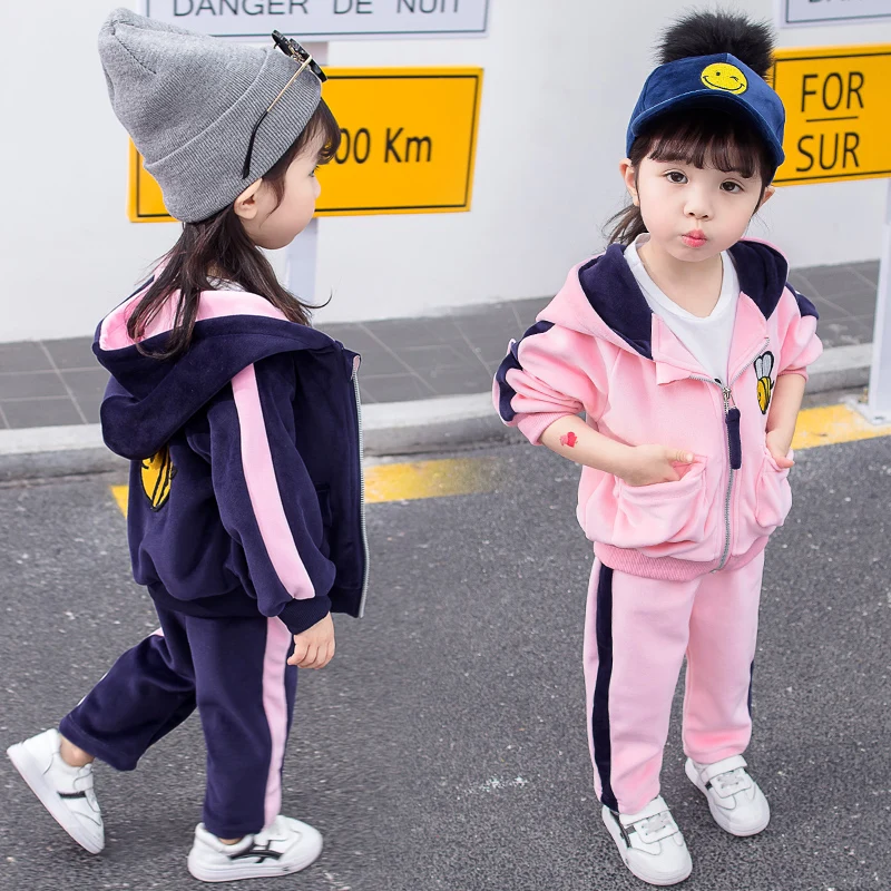 Baby Clothing Sets Child Clothes For Girls Tracksuit Hoody Set Kids Sports Suit Outfits 4 Years Autumn 2 Pieces Toddler Outwear | Детская