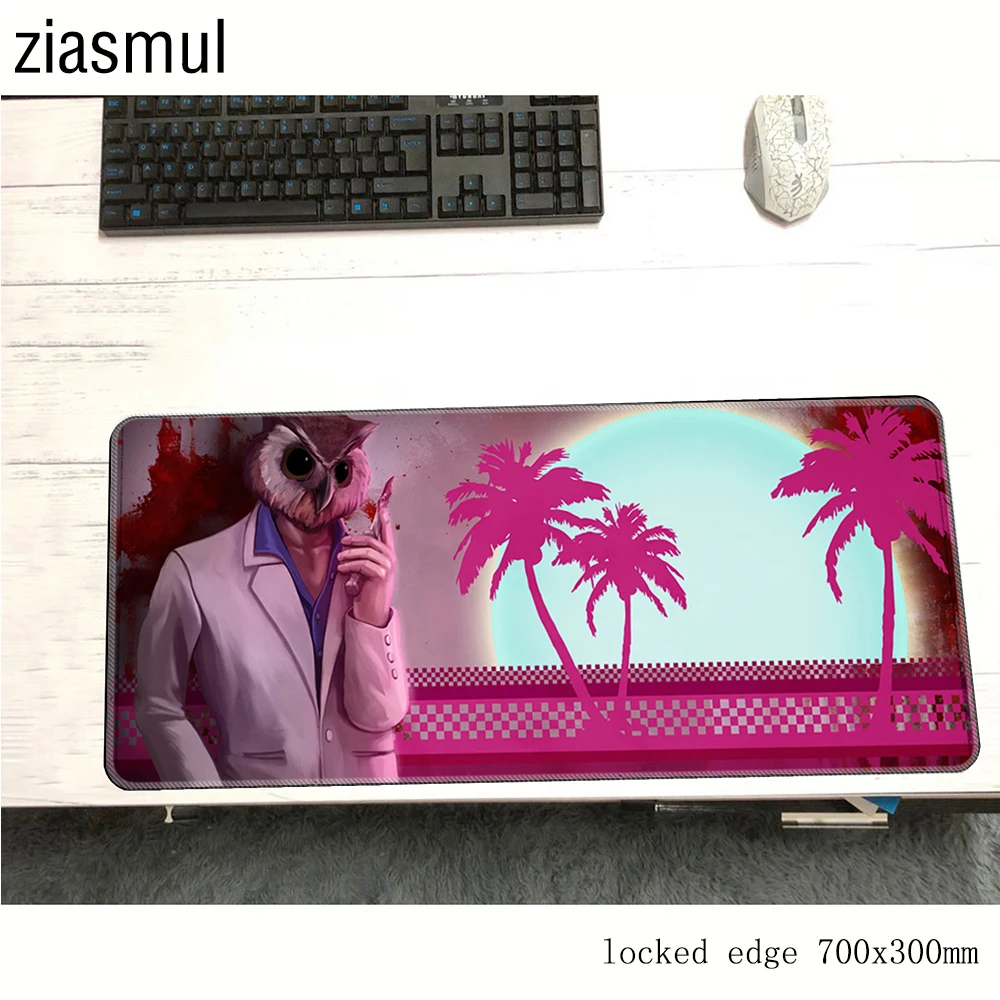 Коврик для мыши hotline miami 700x300x2 мм игровой коврик большой с рисунком HD классный