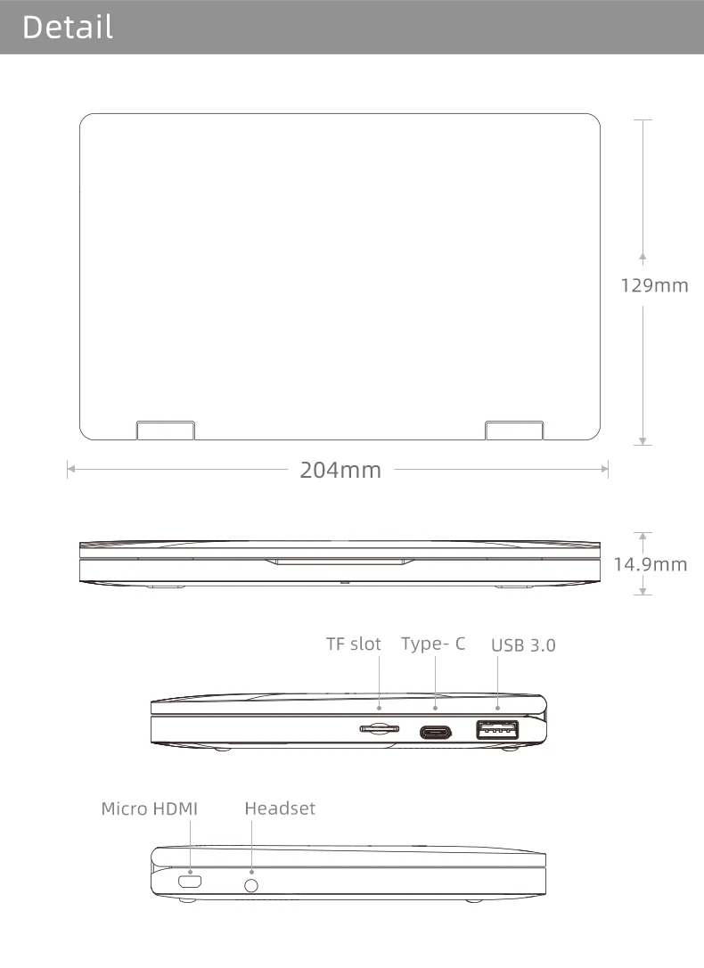 Один нетбук One Mix 3 Yoga карманный ноутбук 8," ips Windows 10 Intel Core M3-8100Y двухъядерный 8 Гб DDR3 256 ГБ PCI-E SSD ноутбук