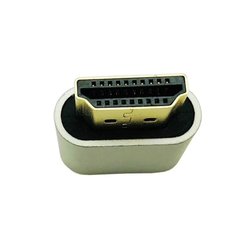 10pcs Silver Color DDC EDID HDMI dummy plug Headless Ghost Display Emulator 2K 4K Fit Headless-1920x1080 New generation@60Hz - купить по