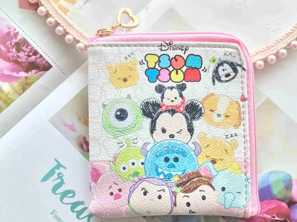 Disney Микки Детский кошелек Девочка Мальчик стежка сумка для хранения клатч монета с изображением женщины сумка многофункциональный кошелек подвесная карточка держатель - Цвет: 8