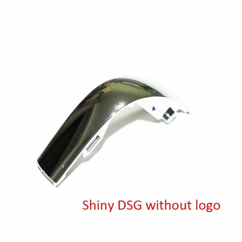 Shiny without logo ELISHASTAR матовые& блестящие Шестерни головные уборы насадка для ручки КПП рычага переключения передач прикрепление для Mercedes-Benz V W Passat CC Seat Leon Golf MK6 - Название цвета: Shiny without logo