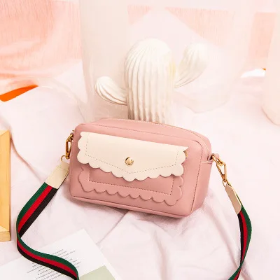 pink Famous Brand Shoulder Bags for Women Fashion Luxury Camera Bag Female Webbing Messenger Bag for Ladies Girls Crossbody Bags - Цвет: pink