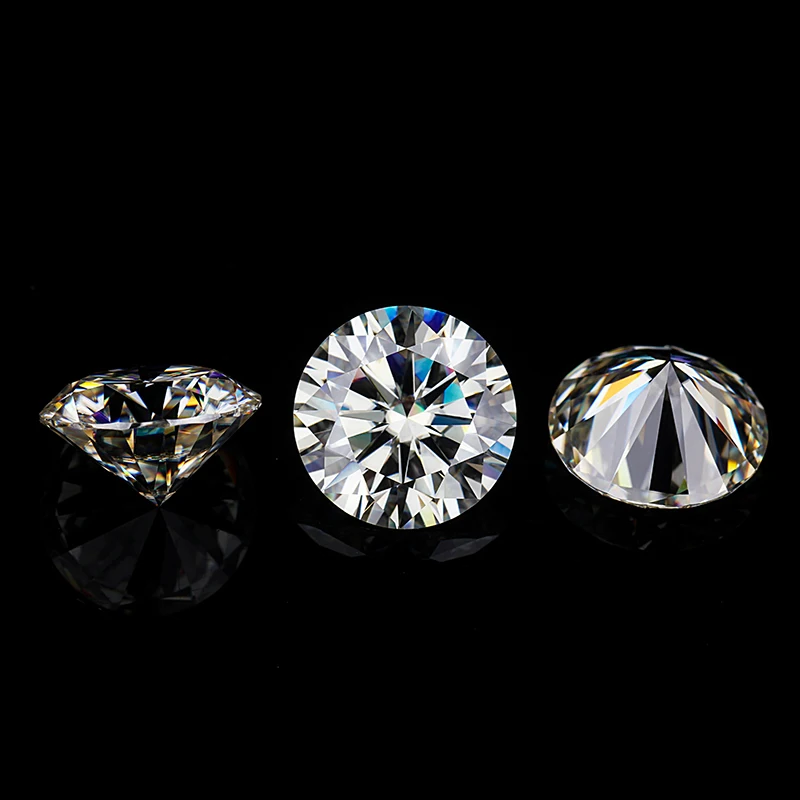 50 шт. 1ct и 0.5ct I/j цвет moissanites бриллиантами Лучшая Цена Синтетические Бусы камень |