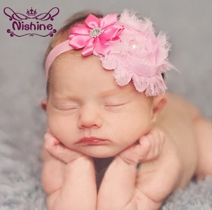 Nishine 1 шт. Милая головная повязка для новорожденных оголовье для девочек Стразы Цветы ободки Детские аксессуары для волос подарки