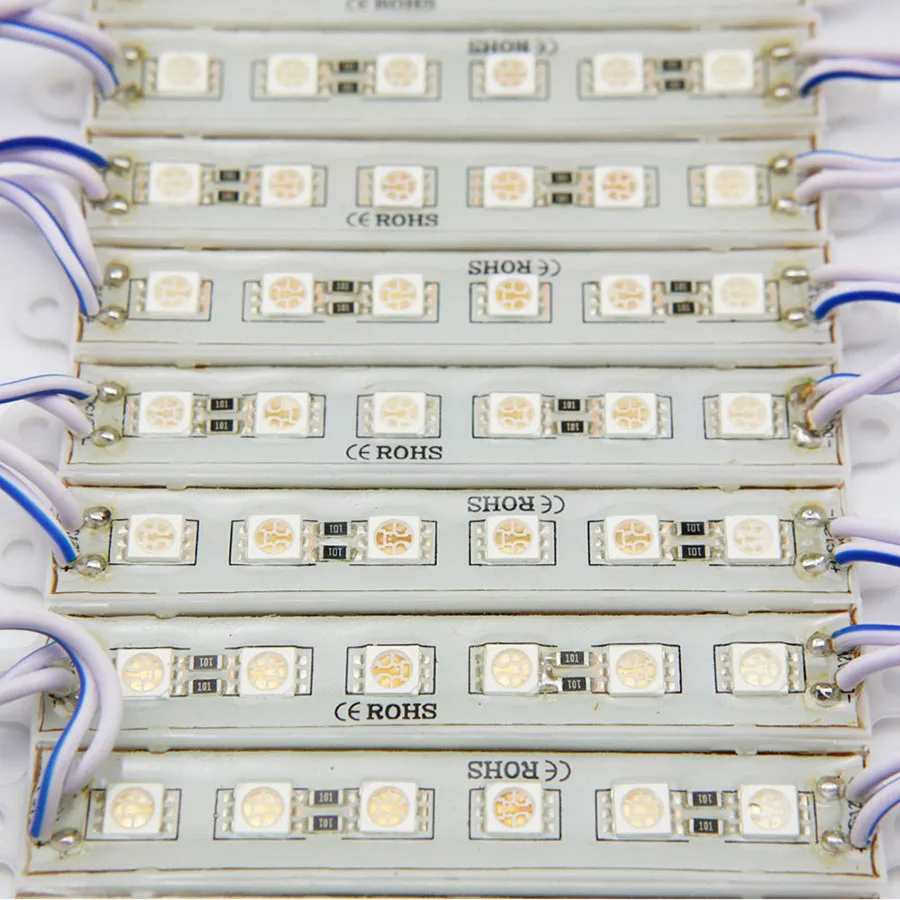 20 шт. SMD 5054 светодиодный модуль светильник 6 светодиодный s DC12V водонепроницаемый светодиодный рекламный модуль с подсветкой+ пульт дистанционного управления+ адаптер питания постоянного тока