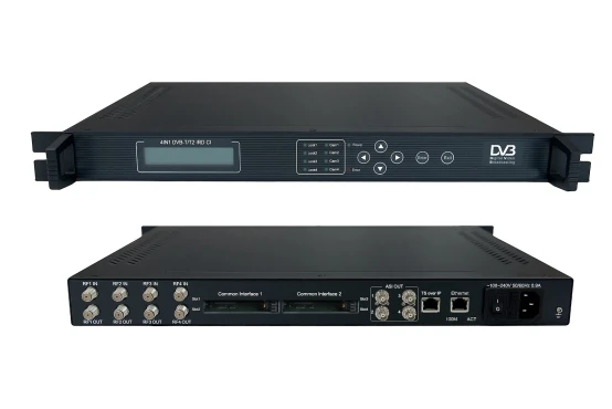 4 в 1 DVB-T/T2 CI IRD(4 RF in ASI out) камера IRD радио и ТВ вещание оборудование | Электроника