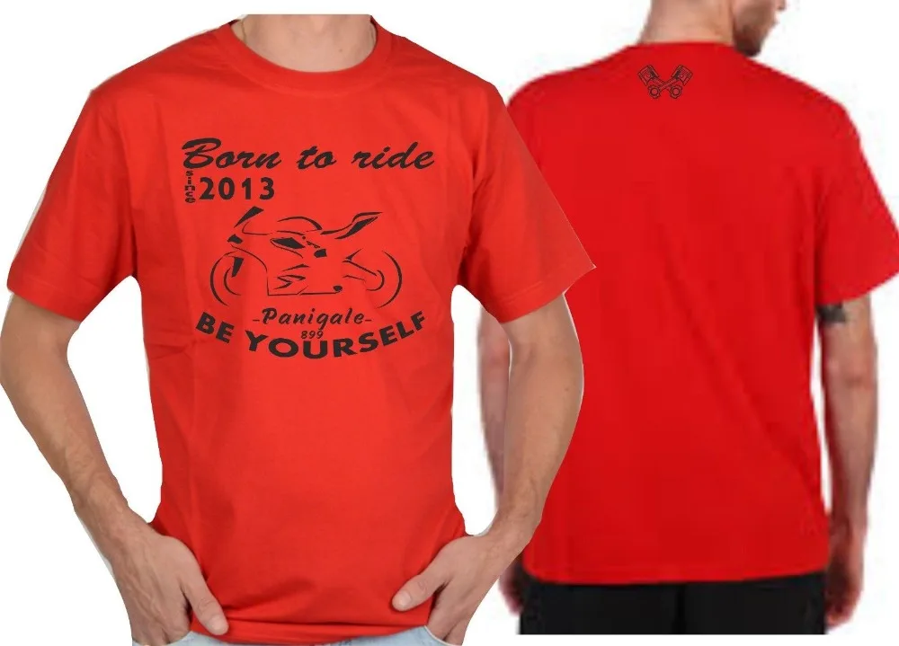 

T-Shirt Maglia Per Moto Panigale 899 T-shirt Racer Maglietta Biker Fashion New Summer Classical Solid Color Short Sleeve Loose