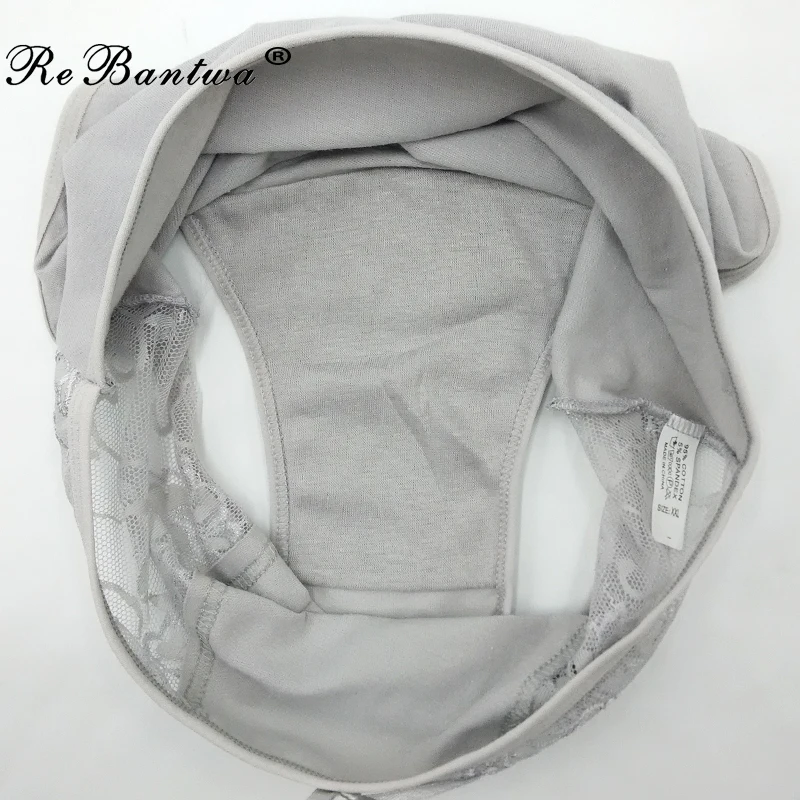 Rebantwa 10 шт. нижнее белье для мамы размера плюс, 2XL, 3XL, 4XL, Трусики с высокой талией, женские трусы, кружевные сексуальные трусики