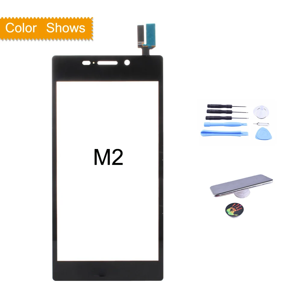 M2 black with gift Сенсорный Экран 4," для sony Xperia M2 S50H D2302 D2303 D2305 M2 Aqua D2403 сенсорный экран дигитайзер стекло передней сенсорной панели объектив - Цвет: M2 black with gift