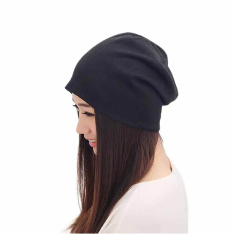 

VISNXGI New Autumn Fashion Knit Baggy Beanie Hat With Star Hot Drilling Female Warm Winter Girls Women Bonnet Hair Head Ski Cap