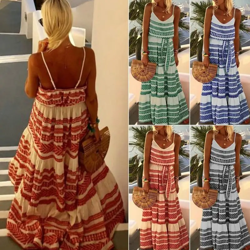Новинка 2019 сексуальное летнее пляжное платье женское с глубоким v-образным