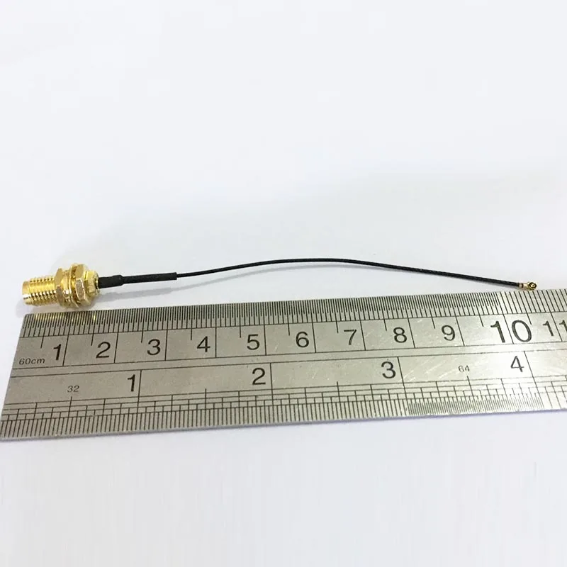 1 шт. RP SMA со штекера на гнездо для IPX IPEX U.FL MHF4 кабель перемычки RF 0 81 мм 10 см в длину PCI