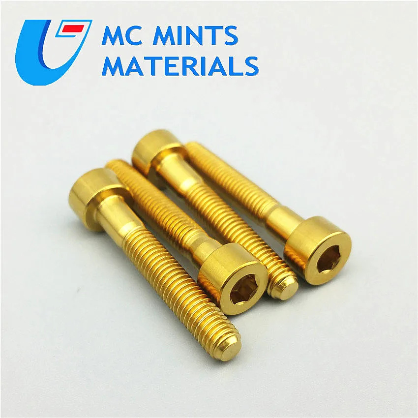 Титан болты для Sram тормоза винт рычага M5 x25mm Колонка голова Ti болты мульти Цвет Титан винт титан крепеж 4/6/24 шт