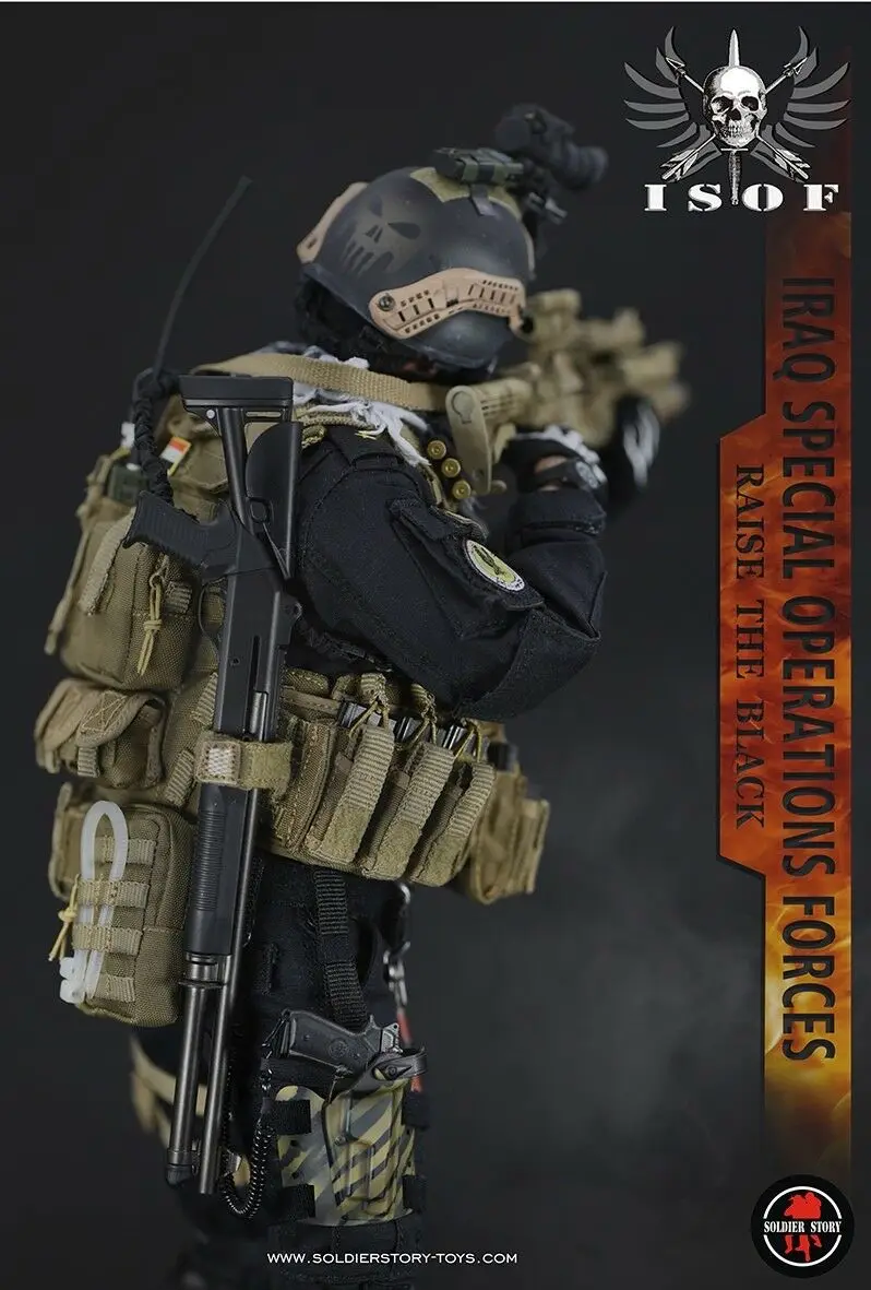 Солдатская история SS105 1/6 армия спецопераций в Ираке ISOF SAW GUNNER Collection Action Figure New