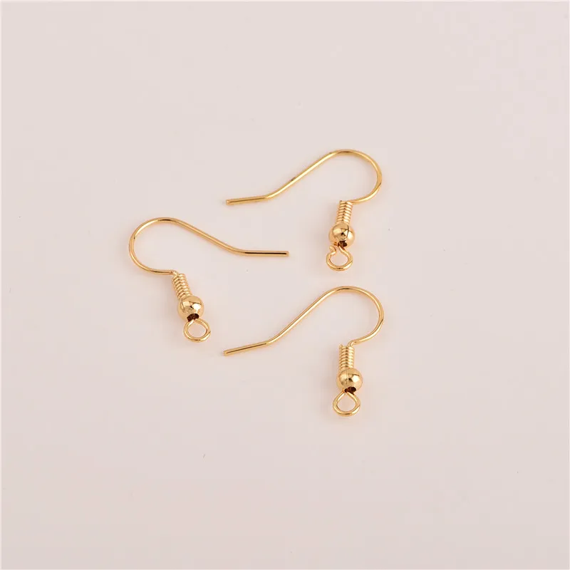 GOLD 10 шт., сделай сам, фурнитура для сережек, застежки, крючки, фурнитура, золото, сделай сам, аксессуары для изготовления ювелирных изделий, крюк, серьги, компоненты для ювелирных изделий - Цвет: GOLD