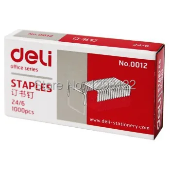 Deli 0012 высокое качество высокопрочного штапельного 12 #1000 шт./кор.|staples stationery|staples
