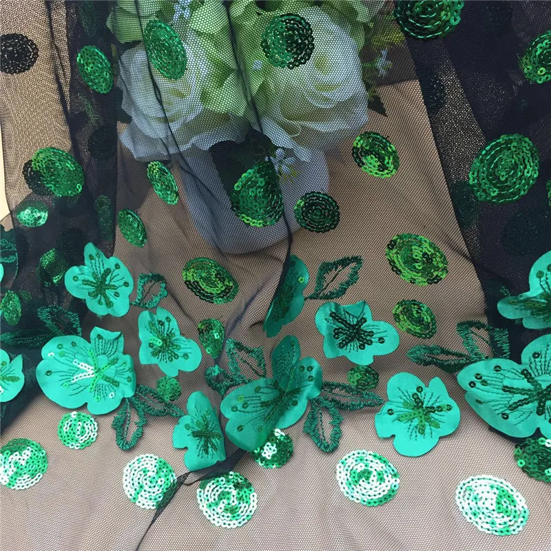 Good looking design YG-511 Nigerian french lace fabric with beautiful sequins Embroidered for party dress | Дом и сад