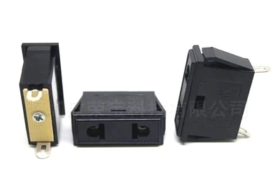 Черная промышленная многофункциональная розетка с 2 контактами Elcectrical 250В 10А США